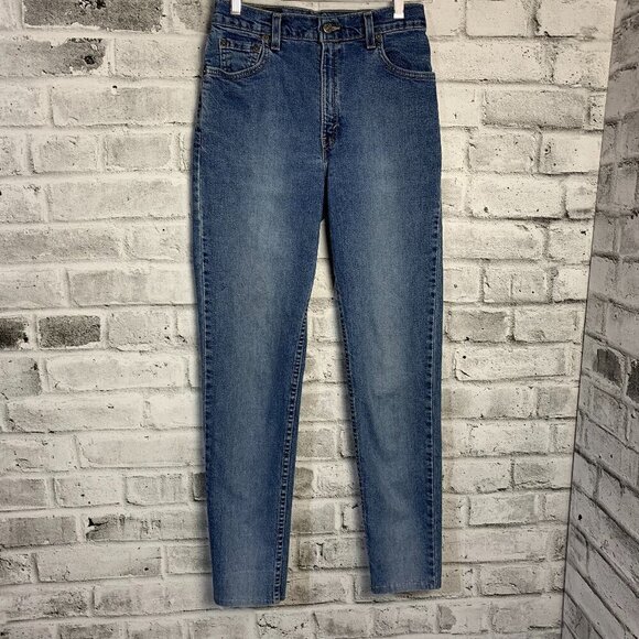 Levi's Vintage 550 Relaxed Fit Tapered Leg High Rise Stretchy Denim Mom Jeans - Picture 1 of 9
